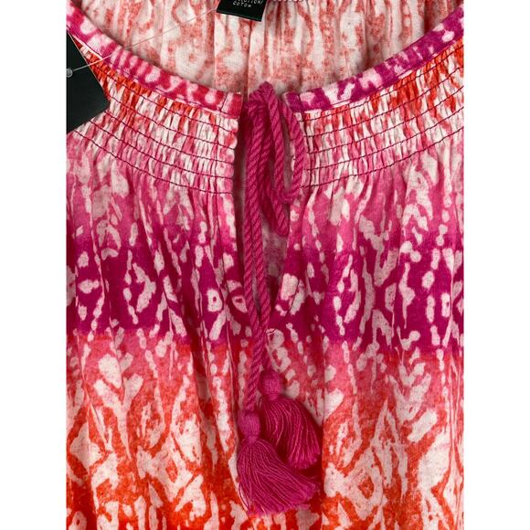 Lauren Ralph Lauren short sleeve tie dye top in orange/fuchsia, size 3X NWT - Picture 5 of 8